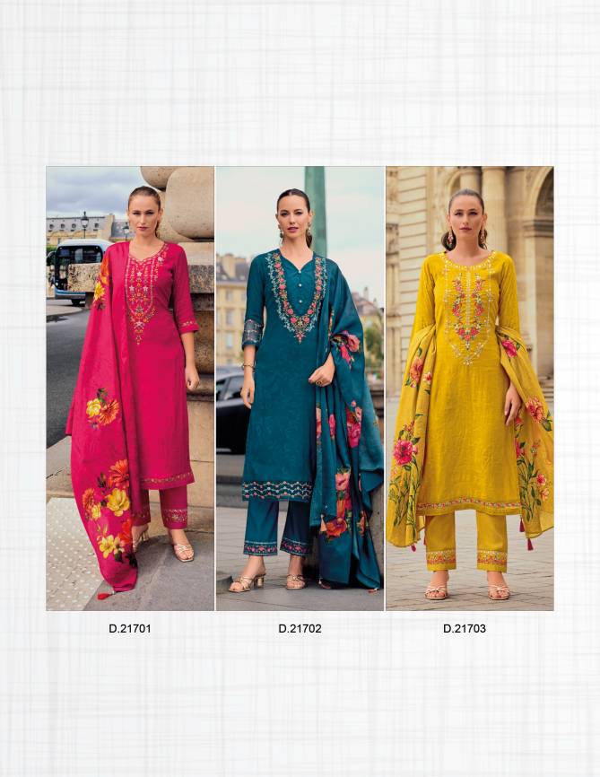 Haseena By Lily And Lali Viscose Silk Kurti With Bottom Dupatta Wholesale Price In Surat